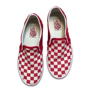 Vans slip on Red Checker Women’s 7.5